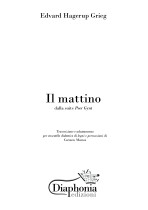 IL MATTINO (E. Grieg) for didactic ensemble of wood and percussion